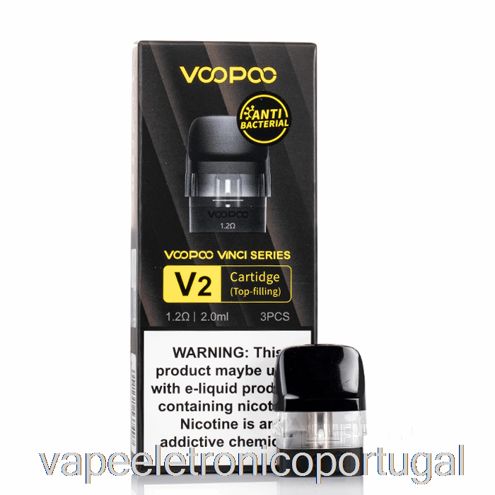 Vape Eletrônico Voopoo Drag Nano 2 Pods De Substituição 1.2ohm Cartucho Vinci V2